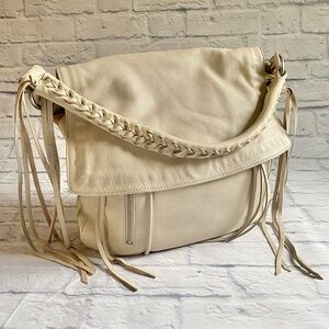 GORGEOUS CREAMY SLOUCHY LEATHER BAG